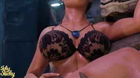 Krogan Anal Fucks Ashley While Holding Her Sideways