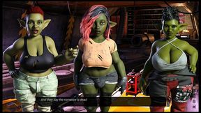 star pheriphery [ futanari hentai game ] ep.22 femboy sucking massive goblin girl futa boobs !