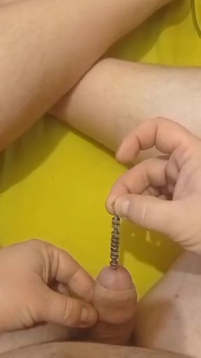 I insert with nuts into the penis