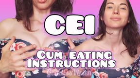 CEI Countdown JOI Cum Eating Instructions Orgasm Encouragement Work up a big load for the Girl Next Door! I encourage you to stoke and tease you