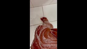 se masturbando no banho
