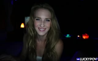 Ashley Lane's Sizzling POV: Petite Blonde Takes Big Cock in Hot Blowjob