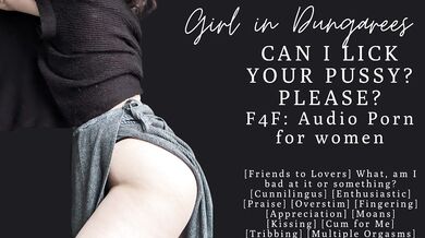 F4F | ASMR Audio Porn for women | Can I lick your pussy, please? | Cunnilingus and Tribbing
