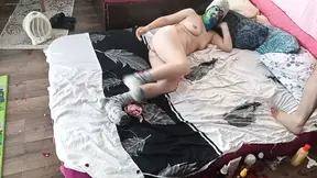 Sensual massage and wild foreplay with a hot, sexy couple