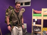 Fake Hostel Backpacker tries to impress Kiwi MILF with adventerous tales