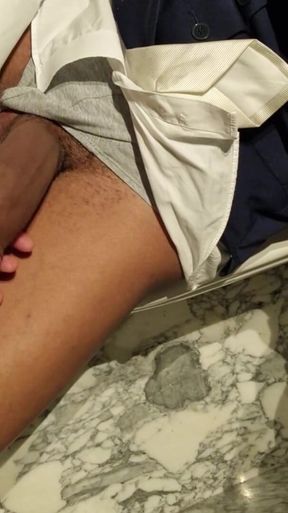 Getting Horny at Public Toilet