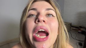 A Close up View of Mouth, Gum and Drooling