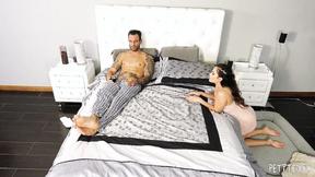 ”Buxxom Keilani Kita deepthroats before having her twat rammed”