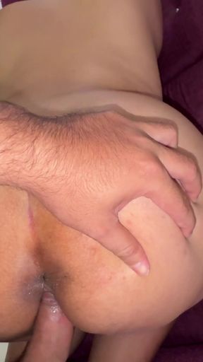 Eating her pussy secretly before her husband returns.   Clip 2