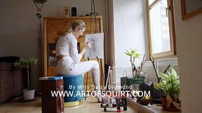 SFW Fluid Power: Abstract Expression Art by Miss Daisy Diamond