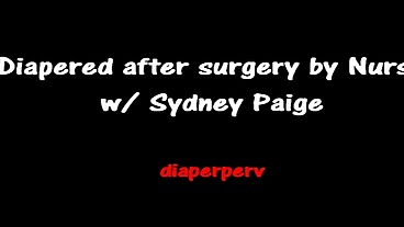 Diapered after surgery messing and cumming