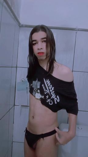 She Carlazinha Naked Female Trans Woman Carles in her panties