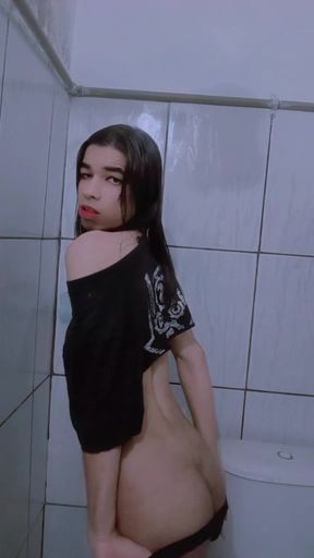 She Carlazinha Naked Female Trans Woman Carles in her panties