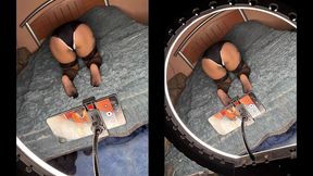 primeros azotes con cinturon a layla - aprendiendo ser una buena sumisa y puta