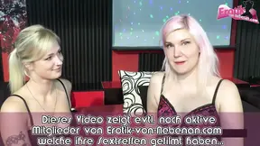 German amateur teens enjoy their first gangbang creampie party