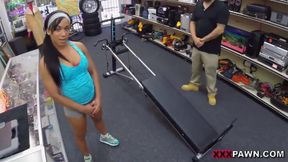 Muscular Chick Spreads Eagle For Cash! - XXX Pawn