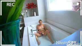 ”Babysitter Caught Ladywanking in Bath - decides to Bang”