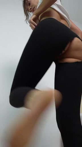 Perfect horny petite brunette rides dick after the gym - Pantera Nika   Clip 2