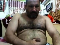 Bear Masturbating: Mature Arab Edition