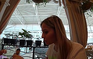 Letty black, two girls have fun with remote control vibrators in public places