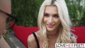 Petite Blondie Emma Rosie Worshipped And Fucked After