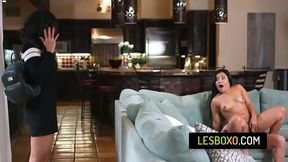 Horny&#x1F975; Step-Mom Uses Strap-On On Both Her Step-Daughters - Aften Opal &mdash;  Penny Barber &mdash;  Summer Col