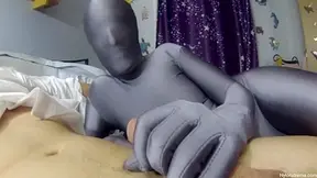 77 Grey Zentai Special Blowjob - Sex Movies Featuring Sexy Tights