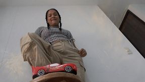 Claudia Is Cruel With Red Car