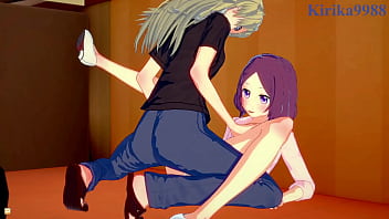 Rin Toyama and Ko Yagami intense lesbian play and futanari sex. - New Game! Hentai