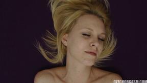 ”Blonde Czech Hottie Plays with Twat”