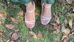 sandals in nature