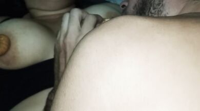 My husband is addicted to sucking my big natural tits that's why I always breastfeed him part IV
