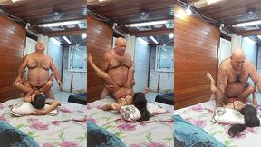 novinha pediu para o veiooo---amor quero leitinho quentinho bem la no fundinho ---o coroa sabe obedecer as vontades de todas as novinhas