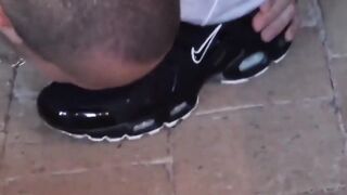 Skinny Petite Teen Swallow Big Dick After Sniffing Shoes - POV Blowjob & Facial