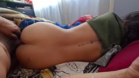 POV Despierto a mi hermanastra nalgona latina sexy