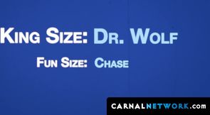 Young Chase Daniels follows Dr Wolf's lead and presents his welcoming hole for penetr