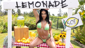 Lemonade stand with large tits buxxom MOMMY babe Kaitlynn Anderson