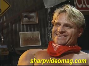 Cowboys Play Strip Poker Until Totally Naked and Bleach-Blond Bodybuilders Choke on Full Frontal Hunk