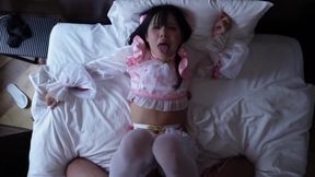 Asian Trans Hottie Does Anal On Huge Dick