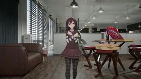 gothic girl hentai mmd 3d undress dance soft red hair