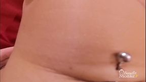 Amateur cutie Valentina Lapiedra gives a deepthroat blowjob while I devour her perfect pussy