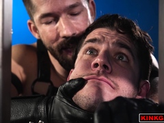 BDSM slave flogged and anal fucked!