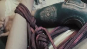 Naughty&#x1F608; Dreaz Shibari Fun - Attractive Dreadlocks Tied Up for BDSM Action