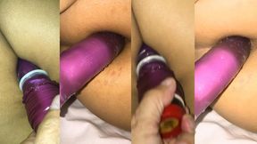 stepdaddy sticks a dildo in his stepson&amp;#039;s little ass