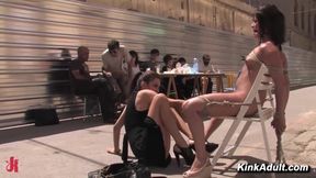 Latina Susana Abril Public Nude Bondage