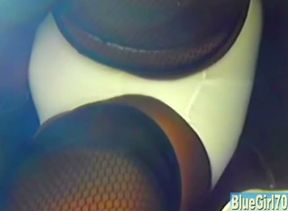 BlueGirl70 Upskirt Fishnets
