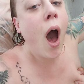 Too hot shower sex session