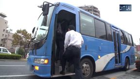 Crowded Bus Thrill. Husband Nearby, Tight Skirt Wife Feels a Bold Press and Quietly Guides It Closer in Risky Heat. - Part2