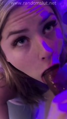 College Slut Swallows Her First Bbc