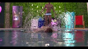 Taboo University - Joining Skinny Dipping with Spoiled Rich Redhead with Big Tits